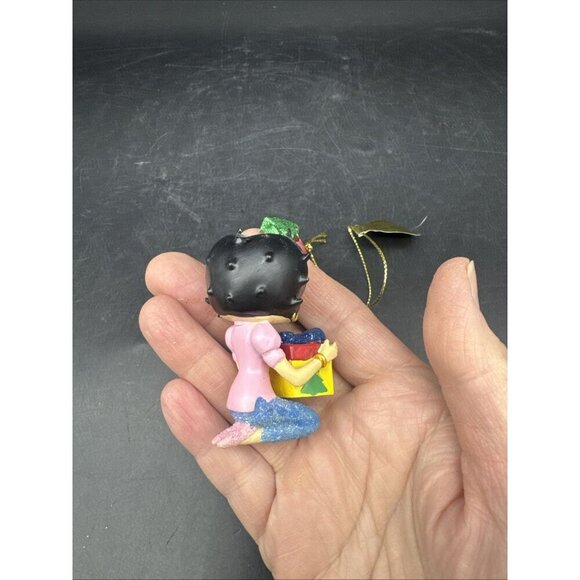 The Danbury Mint Betty Boop Glitter Christmas Ornament Set Of 3 NEW - Picture 5 of 11